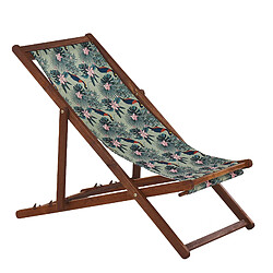 Acheter Beliani Chaise longue Bois Marron foncé ANZIO