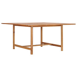 vidaXL Table de jardin 150x150x76 cm Bois de teck solide