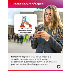 Mcafee+ premium individuel - licence 1 an - tous les appareils 1 utilisateur - a télécharger