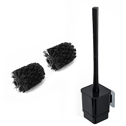 Universal Étagère de toilette ménagère brosse de toilette perforée gratuite brosse de toilette (noir)