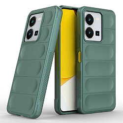 Htdmobiles Coque pour Vivo Y22 / Y22s / Y35 - housse etui silicone gel fine + film ecran - VERT