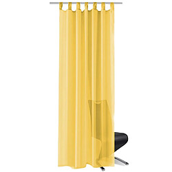 vidaXL Rideau occultant 2 pcs Voile 140 x 245 cm Jaune