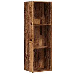 vidaXL Bibliothèque vieux bois 36x30x114 cm bois d'ingénierie