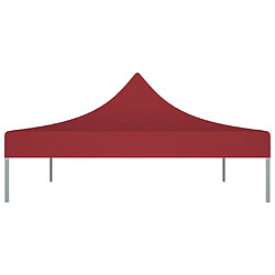 Avis vidaXL Toit de tente de réception 4,5x3 m Bordeaux 270 g/m²