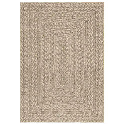 vidaXL Tapis ZIZUR beige 120x170 cm aspect de jute intérieur extérieur