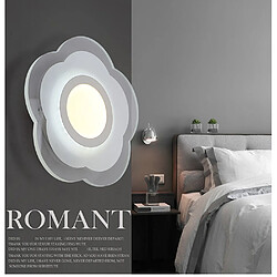 Acheter Universal Applique murale à pétales de 25 cm, LED lit chaude Applique murale à l'entrée du salon Lampe tricolore 13W Applique murale moderne et simple ultra-mince