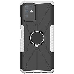 Coque en TPU 2-en-1, anti-choc avec béquille pour votre Infinix Note 10 - blanc