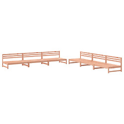 vidaXL Salon de jardin 6 pcs bois massif douglas