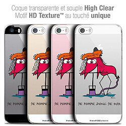 Caseink Coque Housse Etui Apple iPhone 5/5s/SE [Crystal HD Collection Les Shadoks ? Design Donc Je Suis - Rigide - Ultra Fin - Imprimé en France]