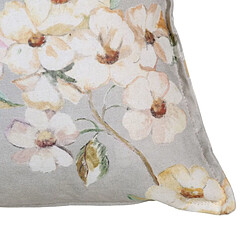 BigBuy Home Coussin Fleurs Coton pas cher