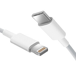 Avizar Câble USB-C vers Lightning Charge et Synchro Rapide Silicone Résistant 1m Blanc