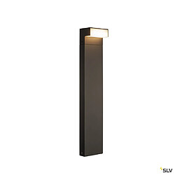 Borne extérieure SLV L-LINE OUT 50 horizontale avec LED intégrée, anthracite, Hauteur 80 cm pour éclairage extérieur