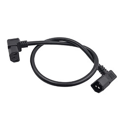 10A IEC 320 C13 à C14 Câble De Rallonge électrique D'angle Pour PC PDU UPS Noir pas cher