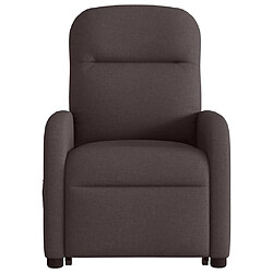 Acheter vidaXL Fauteuil inclinable marron foncé tissu