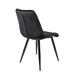 Acheter Vivaldi Chaise RIO Noir Velours