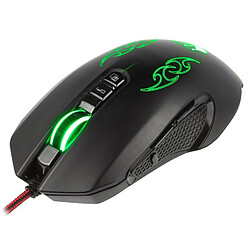 Avis Innelec Souris gamer Drakkar Hoenir - Optique - Rétro éclairée RGB - 8 boutons - 3200 DPI - Tir rapide - Macro