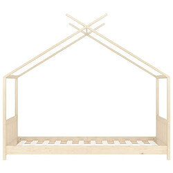 Acheter Maison Chic Lit d'Enfant Chambre - Cadre de lit pour enfant Bois de pin massif 70x140 cm -MN15469