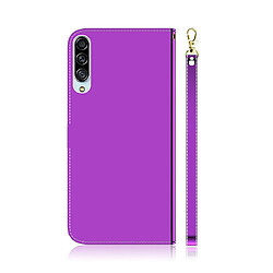 Avis Wewoo Housse Coque Etui à rabat horizontal surface imitée pour Galaxy A90 5G avec supportfentes cartes et porte-monnaie et lanière violet