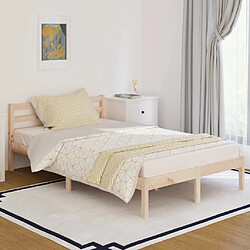 vidaXL Cadre de lit sans matelas bois de pin massif 120x200 cm