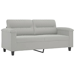 Acheter Maison Chic Canapé 2 places avec oreillers,Sofa de Salon,Canapé droit gris clair 140 cm -GKD276242