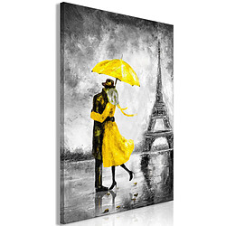 Artgeist Tableau - Paris Fog (1 Part) Vertical Yellow [20x30]