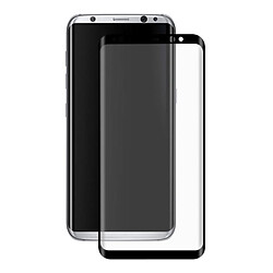 Vitre de Protection Film Protecteur d'Ecran Full Cover Integrale en Verre Trempe Couleur Samsung Galaxy S8 noir