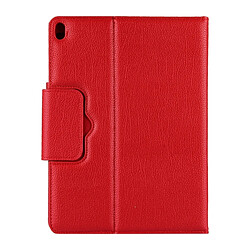 Wewoo Clavier QWERTY rouge pour iPad Pro 10.5 pouces Bluetooth détachable + Litchi Texture horizontale Flip étui en cuir avec support