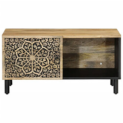 Maison Chic Table basse pour salon | Table à café 80x50x40 cm bois de manguier massif -GKD89405 pas cher