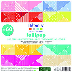 Bloc papier 30 cm Lollipop 180 feuilles - Artémio