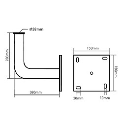 Avis Support pour antenne parabolique satellite 38cm galvanisé MCTV-793 Maclean TV System