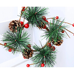 Avis C142 Décoration de Noël Guirlande Rouge Pine Cône Décoration Pine Cône Garland Fenêtre Décoration Pendentif Arbre de Noël