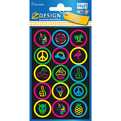 AVERY Zweckform ZDesign Sticker fluo KIDS 'Buttons' ()