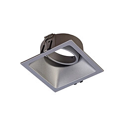 Acheter Inspired Downlight carré Comfort 9,2 cm GU10, argent mat, découpe : 80 x 80 mm, douille incluse