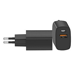 My Way Myway Chargeur Secteur avec Double Connecteur PD 20W USB-C - QC 3.0 18 W USB-A Noir