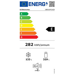 Réfrigérateur combiné 70cm 462l nofrost - GBB569MCAZN - LG