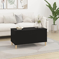 Avis ComfortXL Table Basse Noir 90x44,5x45 Cm Bois D'ingénierie