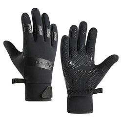 INF Gants d'hiver chauds coupe-vent/imperméables pour écran tactile Black L