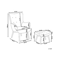 Avis Beliani Fauteuil VEJLE Velours Noir