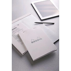 Acheter Bloc-bureau Rhodia Premium blanc 21 x 31,8 cm petits carreaux 80 feuilles - Lot de 5