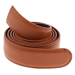 Ceinture de rechange en cuir pour hommes Double Stitch Classic Design Belt 35mm Brown pas cher