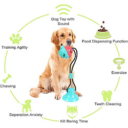 Acheter Jouets à mâcher pour chien avec ventouse, jouet multifonctionnel pour chien avec corde élastique, balle à mâcher pour chien pour le sol en bois et les murs en carrelage.