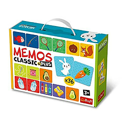 Trefl - Memos Classic & Plus, Logic - Jeu de Mémoire Educatif pour Les Tout-Petits, Trouver des Paires, Diverses Variantes Amusantes, Jeu de Mémoire Classique pour Les Enfants à partir de 3 Ans