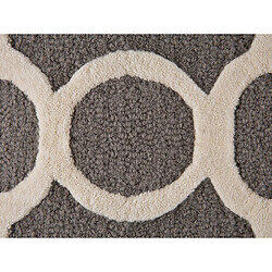 Beliani Tapis en coton et laine gris 160 x 230 cm ZILE pas cher