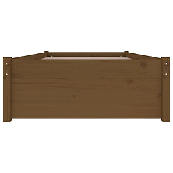 Maison Chic Lit adulte - Cadre de lit avec tiroirs,Structure du lit Contemporain Marron miel 90x200 cm -MN98943 pas cher