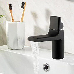 Robinet de salle de bain mitigeur lavabo noir mat Design