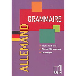 Allemand, grammaire : toutes les bases, plus de 100 exercices, les corrigés - Occasion