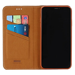 Acheter Wewoo Housse Coque Pour iPhone XR GEBEI Etui de protection en cuir à rabat horizontal avec support et fentes cartes Marron