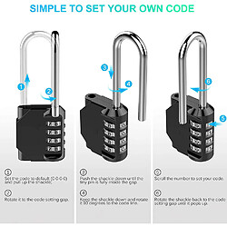 INF Cadenas long à 4 chiffres Noir pas cher