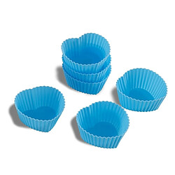 Totalcadeau Moule coeur en silicone 6 muffins 6 mini cake