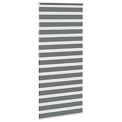 Avis vidaXL Store zèbre gris foncé largeur du tissu 100,9 cm polyester